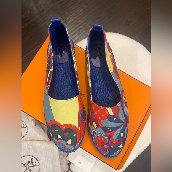 Brand New Hermes Espidrilles Tenerife Bleu size 40 - Picture 8 of 15